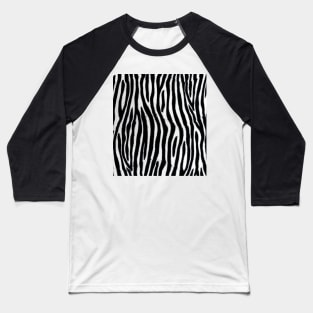 Realistic Zebra Skin Baseball T-Shirt